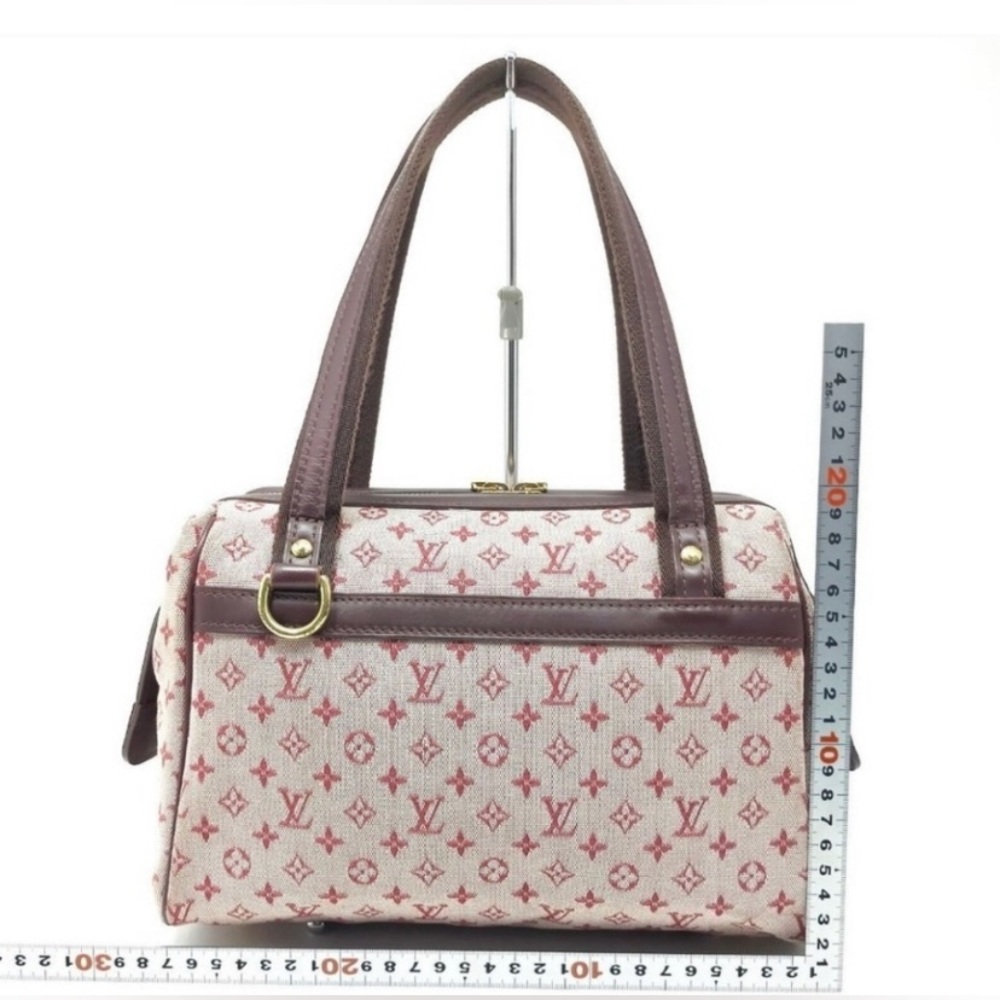 EUC Louis Vuitton Josephine Mini Lin PM Bordeaux Monogram Purse Bag - Authentic - Picture 5 of 9